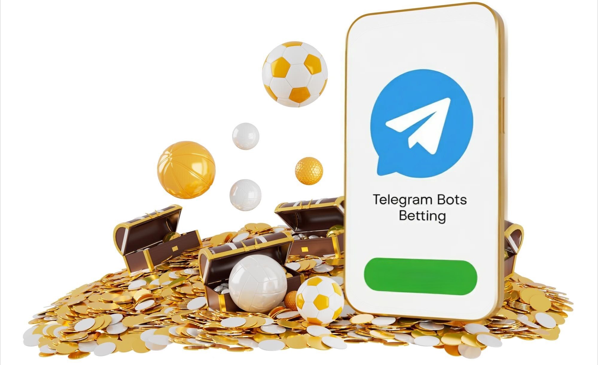 Which apps support betting through Telegram?
